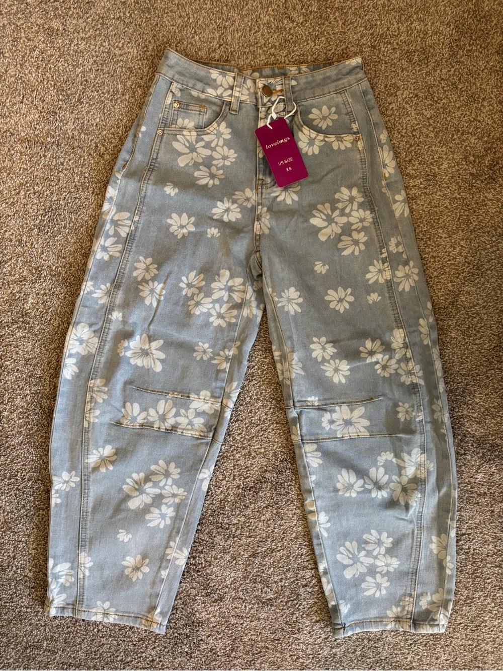 31.  Loveimgs Light Blue Barrel Jeans
